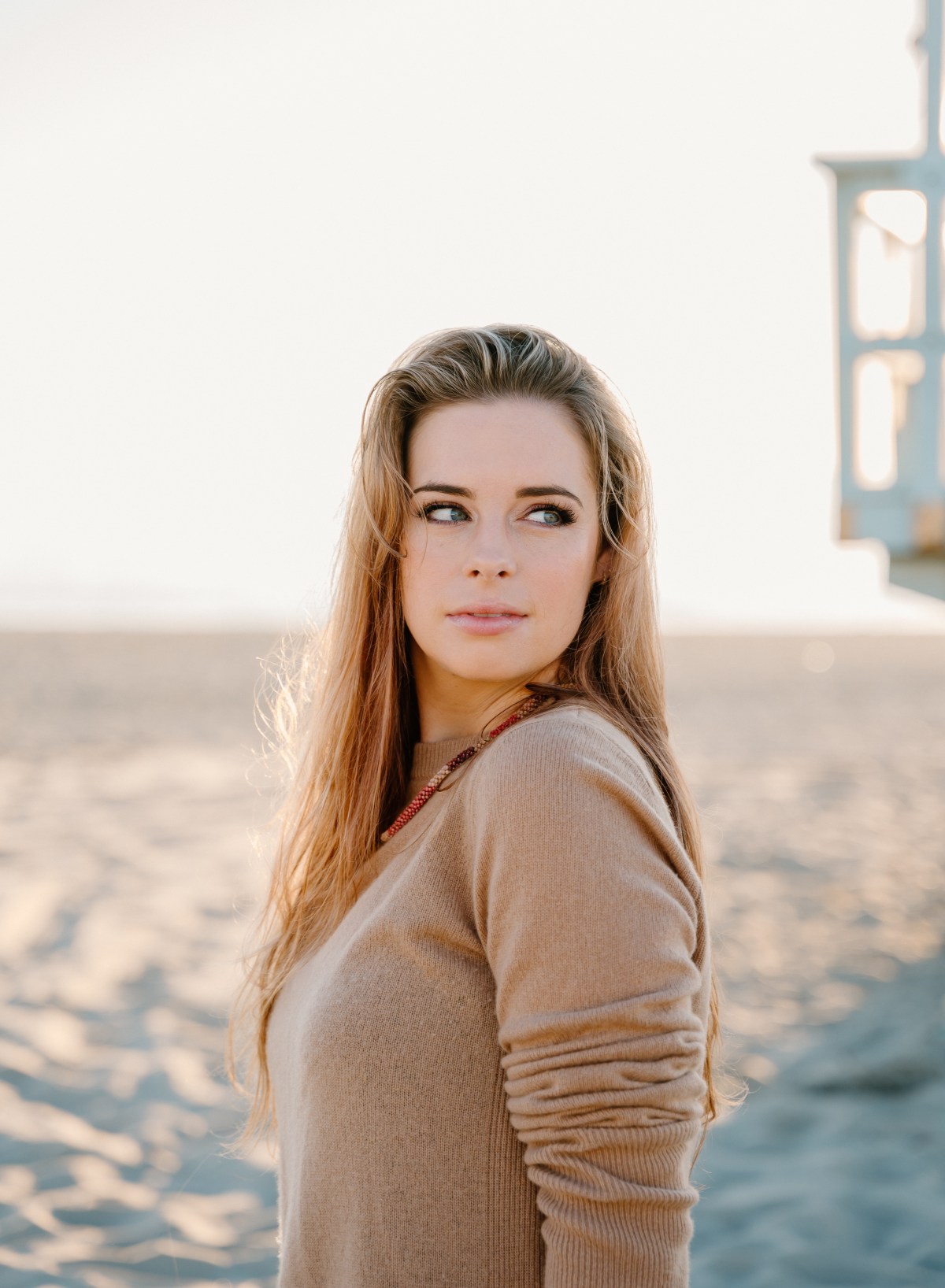 Amanda Buckler on the beach