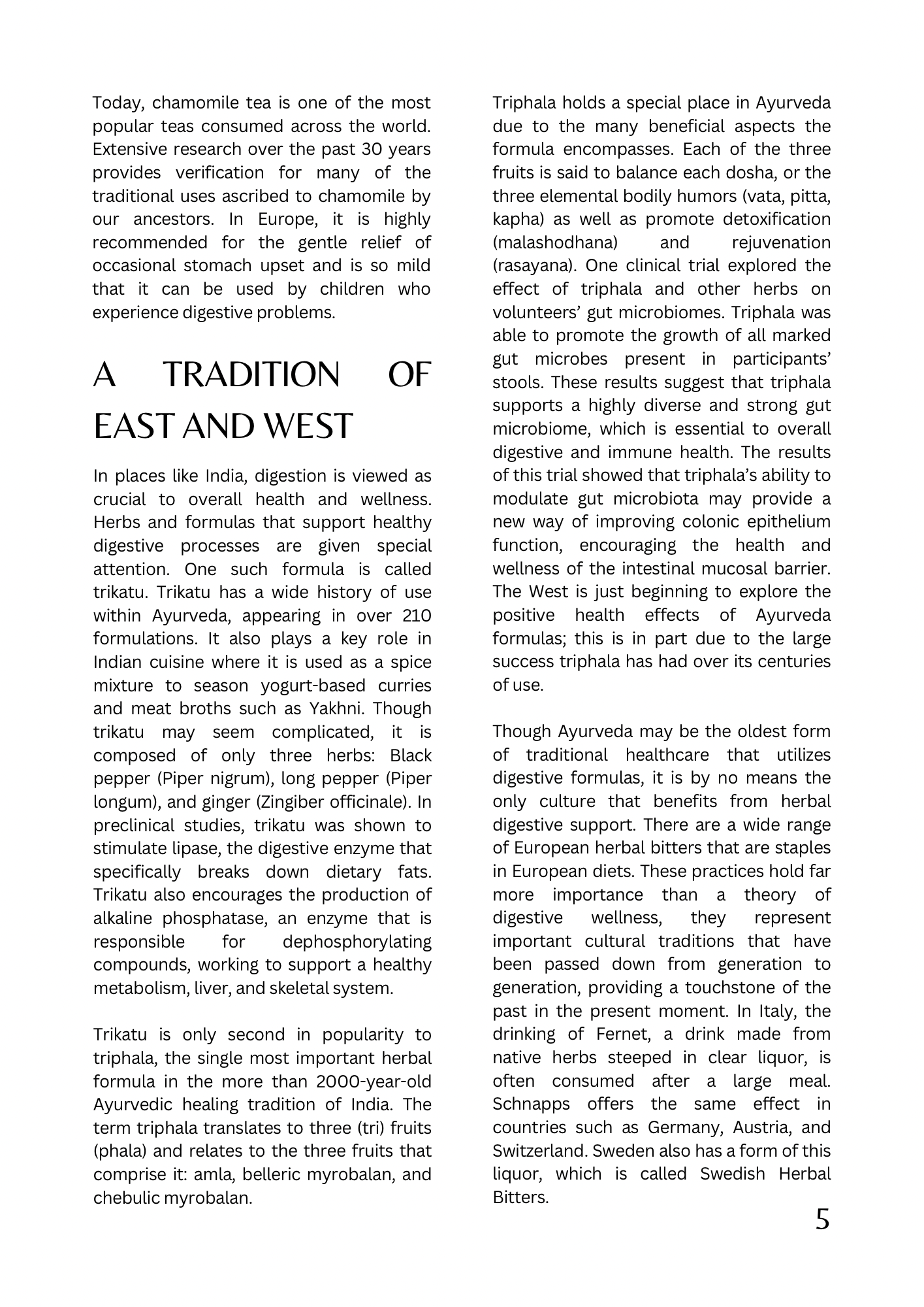 Digestive Health editorial, page 5